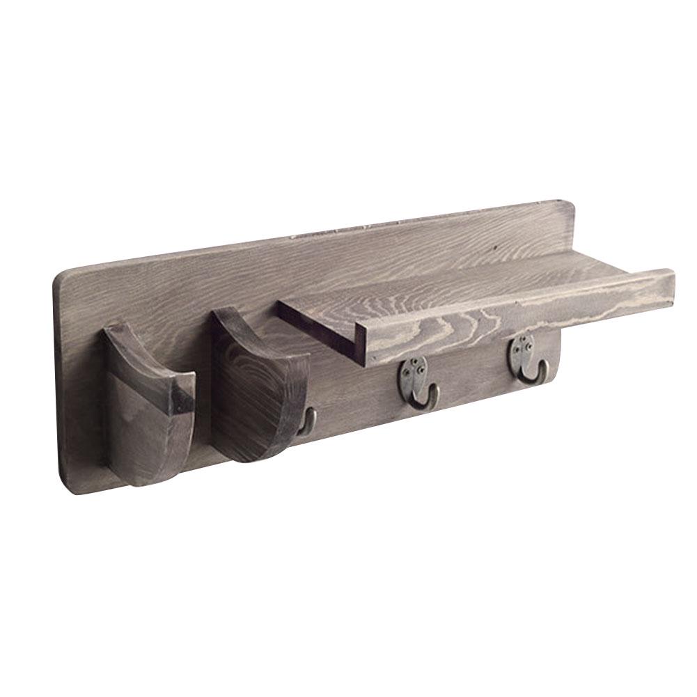 Держатель для гитары Настенный кронштейн Деревянная подвесная стойка Компактная вешалка с медиатором и 3 крючками для