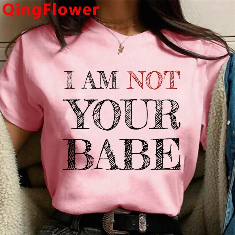 Феминистская одежда для девочек Power Grl Pwr, феминизм, женская одежда в стиле гранж, японский стиль Харадзюку, винтажный ulzzang, летний топ, одежда для пар