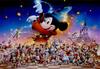 Пазл из 500 деталей Disney Party Tight Series Микки [Витражное искусство] (25x36см)