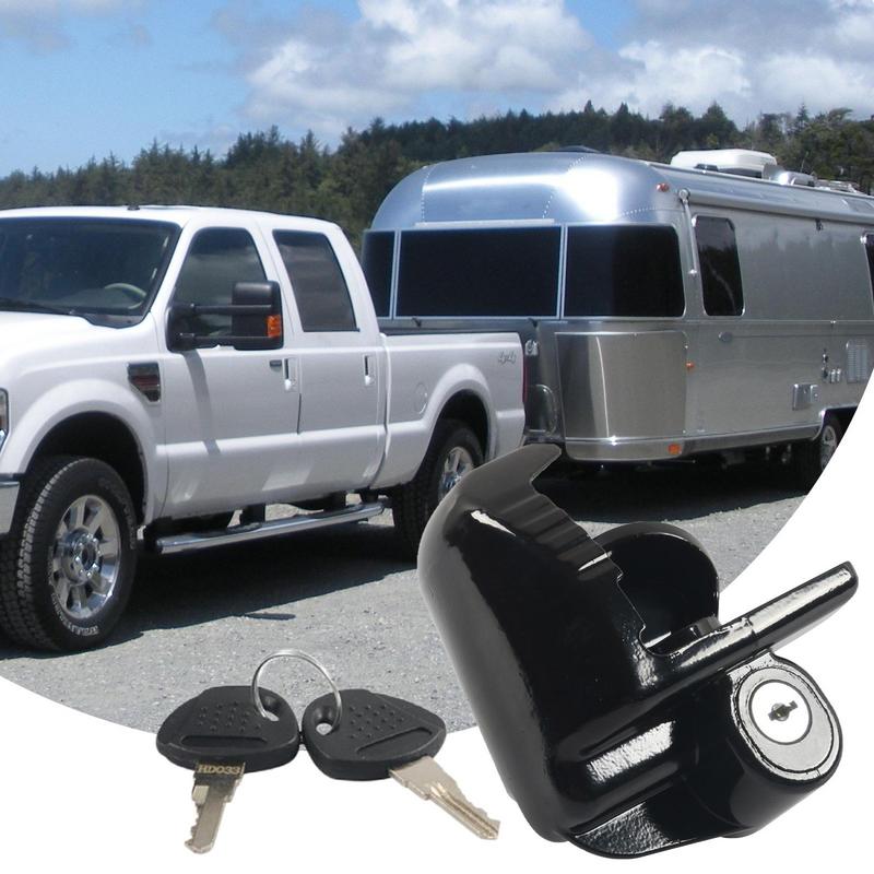 Замки для прицепа для путешествий с ключами, набор замков для прицепа для автофургона, регулируемый крюк для замка прицепа для автофургона, аксессуары для защиты прицепа