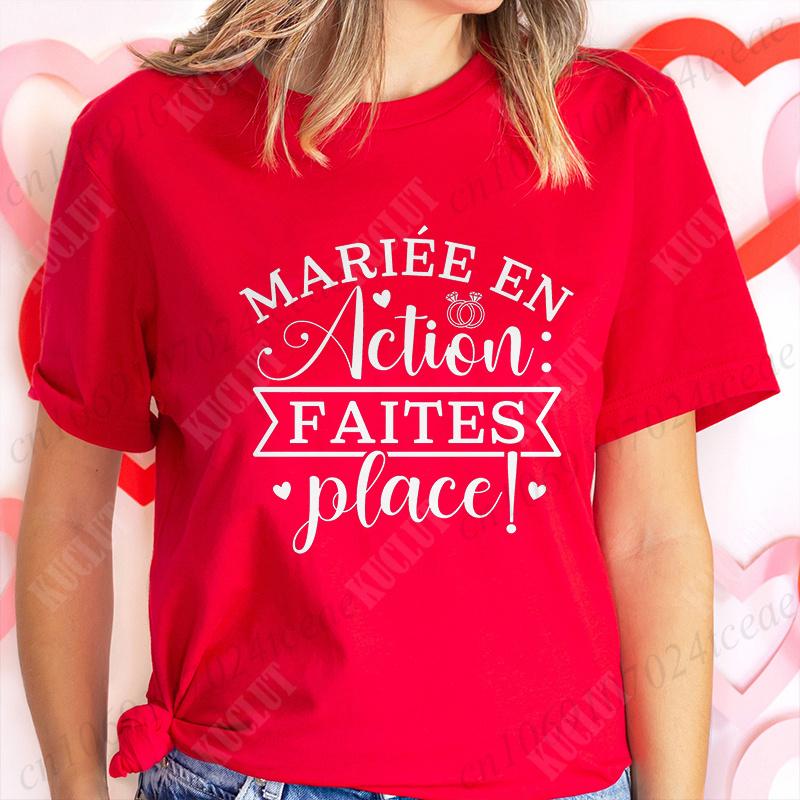 Юмор Французская футболка для девичника Футболки для прощания с одиночеством для девушек Командные футболки для девичника Футболка будущей невесты Смешные топы для свадебного душа