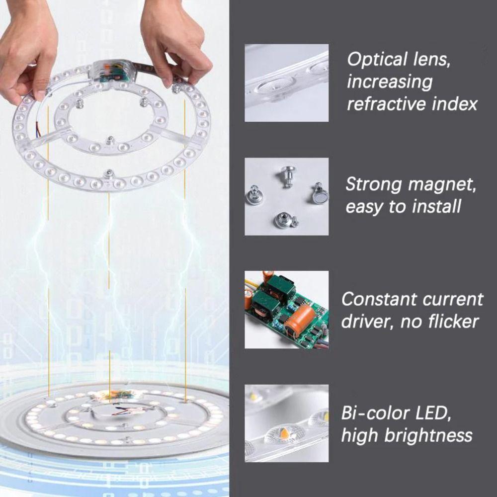Durable Led Panel Light Round Led Module Ceiling Lamp Replacement Circle Lamp Home