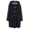 Wool Made In Japan Duffel Coat 40 Navy BLACK Women Used