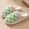 Winter Cotton Slippers Women's Home Household Wool Slippers Soft-soled Cotton Shoes Piled Warm Couple Fluff