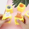 Милая пищалка "Сыр и Мышь" Креативная игрушка-антистресс Мягкая, которую можно сжимать