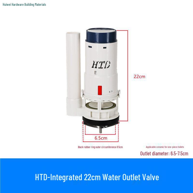 Dual-Flush Toilet Outlet Valve and Water Inlet Valve Bathroom Set