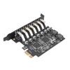 Карта расширения USB3.2 GEN1 5 Гбит/с PCIe для Windows 10 11 7 портов Высокоскоростная карта расширения Подключи и играй