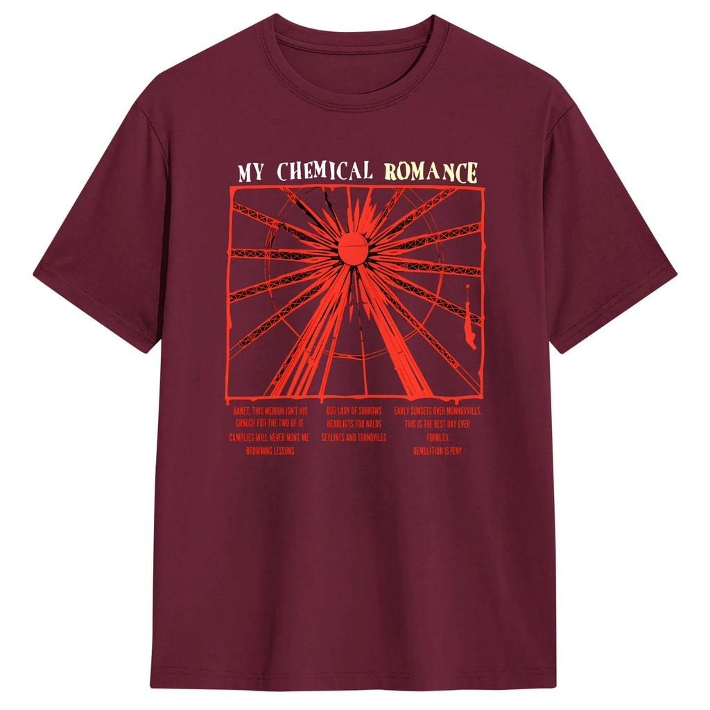 Unisexs My Chemical RoUnisexce MCR Bullets 20 Years T Shirt 100 Cotton Clothes Funny Short Sleeve O Neck Tees Plus Size TShirt