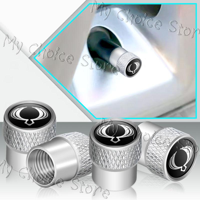 4Pcs Emblem Car Wheel Tire Valve Caps Tyre Rim Stem Airdust Waterproof Covers For Ssangyong Actyon Sport Korando Rexton Kyron