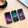 Северное сияние Чехол для телефона Черный Силиконовый Мягкий Для Samsung Galaxy A73,A72,A71,A70,A53,A52,A51