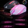 USB Wired Gaming Mouse LED RGB Ergonomic 1200DPI 3 Buttons High Precision Mute Desktop Computer Office Optical Mouse PC Accessories