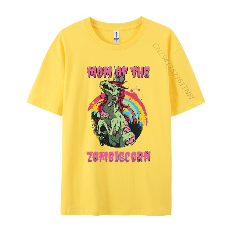 Funny Design Mom Of The Zombiecorn Creepy Unicorn Tshirts Printing Tshirts Faddish Cotton Unisex Tops Shirt