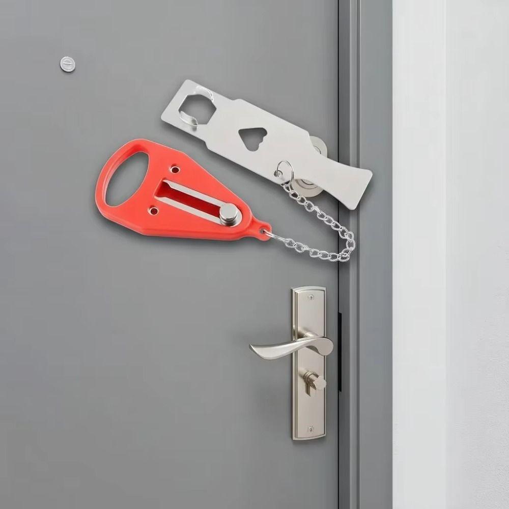 Battery-Free Portable Door Lock Metal Lock Security Door Lock Travel Door Lock  Apartment Safety