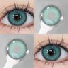 Eyeshare 1 пара лимонно-зеленых контактных линз для глаз Softlens 14,0 мм линзы для свежего макияжа глаз для годового использования