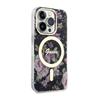 Guess Flower Magsafe - Etui Iphone 14 Pro (Czarny)