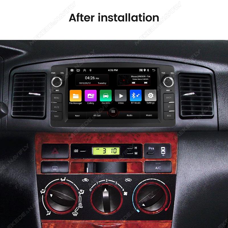 7" Android All In One Car Radio Multimedia Video Player GPS Navigation For Toyota Corolla E120 BYD F3 BT Carplay 2Din Head Unit