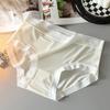 Nude Japanese Skin-friendly Girls Ice Silk Panties Ladies Mid-waist Non-marking Sweet Comfortable Simples Panties Female