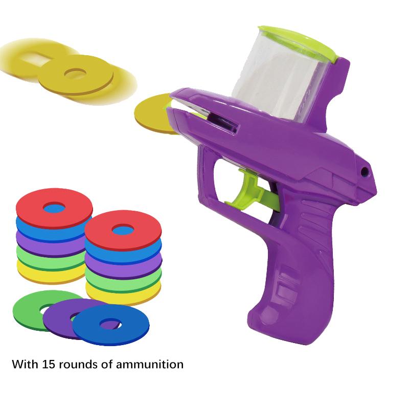 Children Carrot Saucer Gun Flying Saucer Guns Kids Fun Toys EVA Soft Bullets Toy Gun Pistol Toy Kids Outdoor Battle Sport Toys
