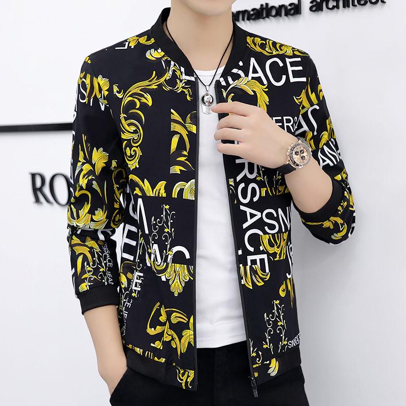 Весенне-осенняя повседневная мужская куртка больших размеров, мужская модная тонкая мужская бейсбольная форма