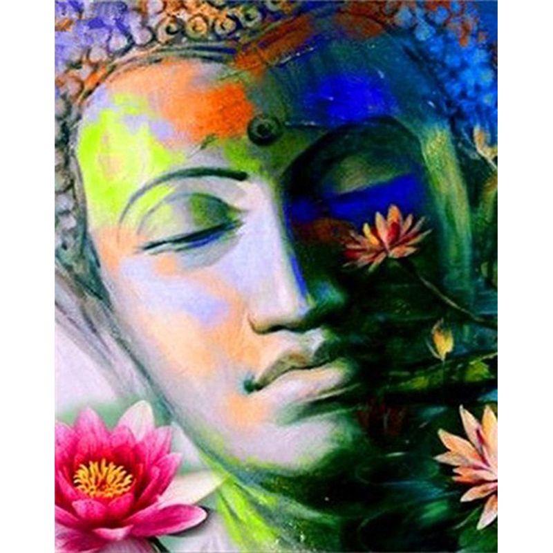 5D Diy Набор для алмазной живописи Будда Стразы Алмазная вышивка крестиком Религия Мозаика Рисунок подарок ручной работы