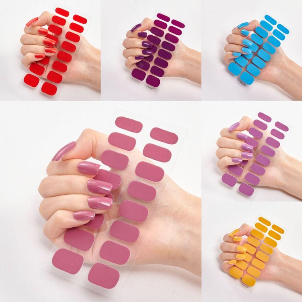 Self-Adhesive Nail Wraps Full Cover Nail Polish Sticker DIY Nail Stickers Women Girls