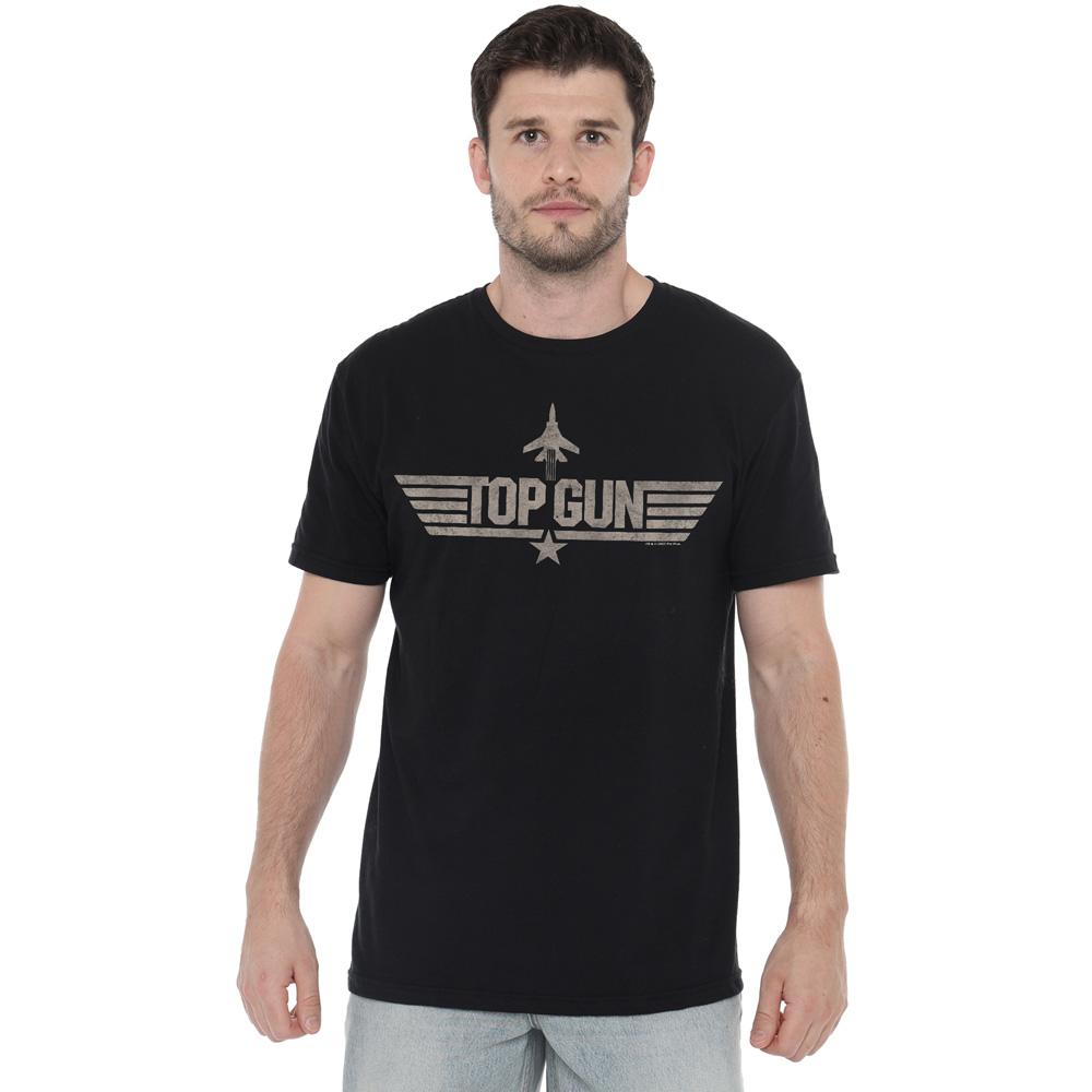 Top Gun Mens Monotone Logo T-Shirt