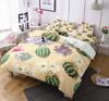 Набор пододеяльников с кактусами размера Queen King, зеленые растения, для мальчиков, девочек, подростков, комплект постельного белья из 3 предметов с 2 наволочками, очень мягкий