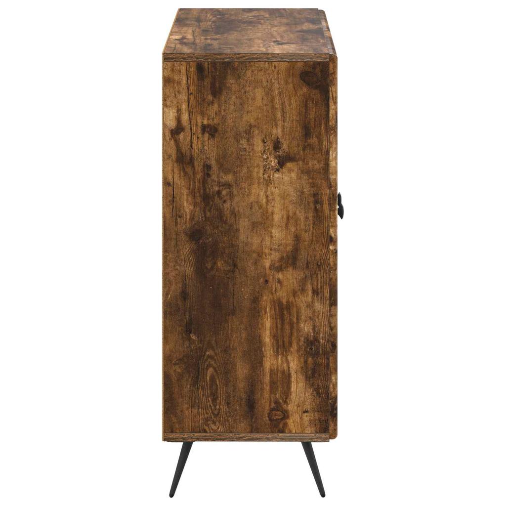 Bathroom Storage Cabinet BREDA Smoked Oak