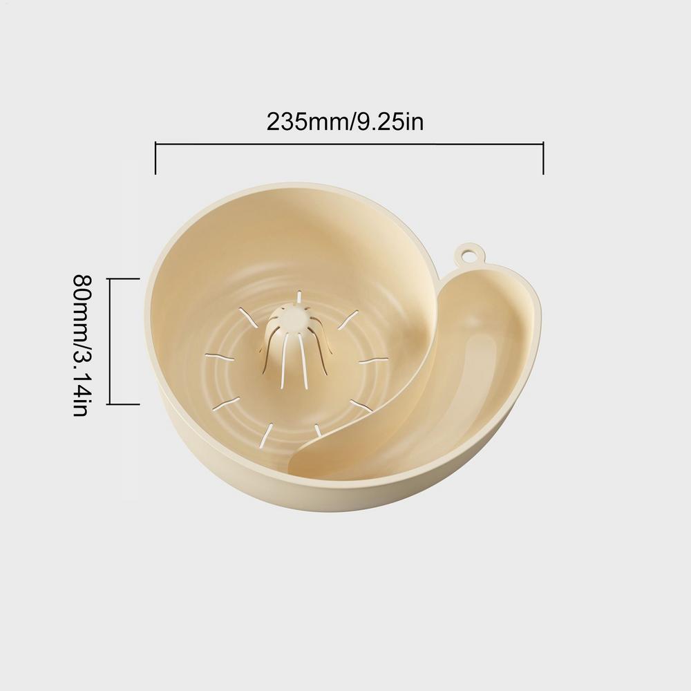 Вращающаяся корзина для слива для фруктов, кухонная корзина для слива в виде животного, контейнер для продуктов, овощемойка, дуршлаг, миска, фруктовый дуршлаг