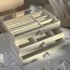 High-Capacity Drawer Storage Box Transparent Earrings Necklaces Storage  Desktop Use