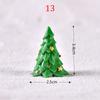1PC Gifts Santa Claus Miniatures Christmas Tree Resin Figurines Snowman Fairy Garden Decor