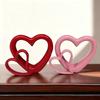3D Valentine's Day Love Ornament Handicraft Heart Miniature Ornaments  Home Decor
