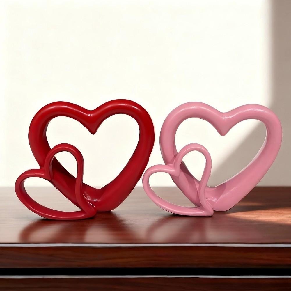 3D Valentine's Day Love Ornament Handicraft Heart Miniature Ornaments  Home Decor