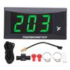 Water Temperature Gauge Fahrenheit Degree LCD Backlit Display Waterproof Water Temp Meter with 16mm Tee for Motorcycle