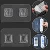 Wall-mounted Punch-free Storage Organizer Socket Holder Transparent Plug Fixer Plug Sticker