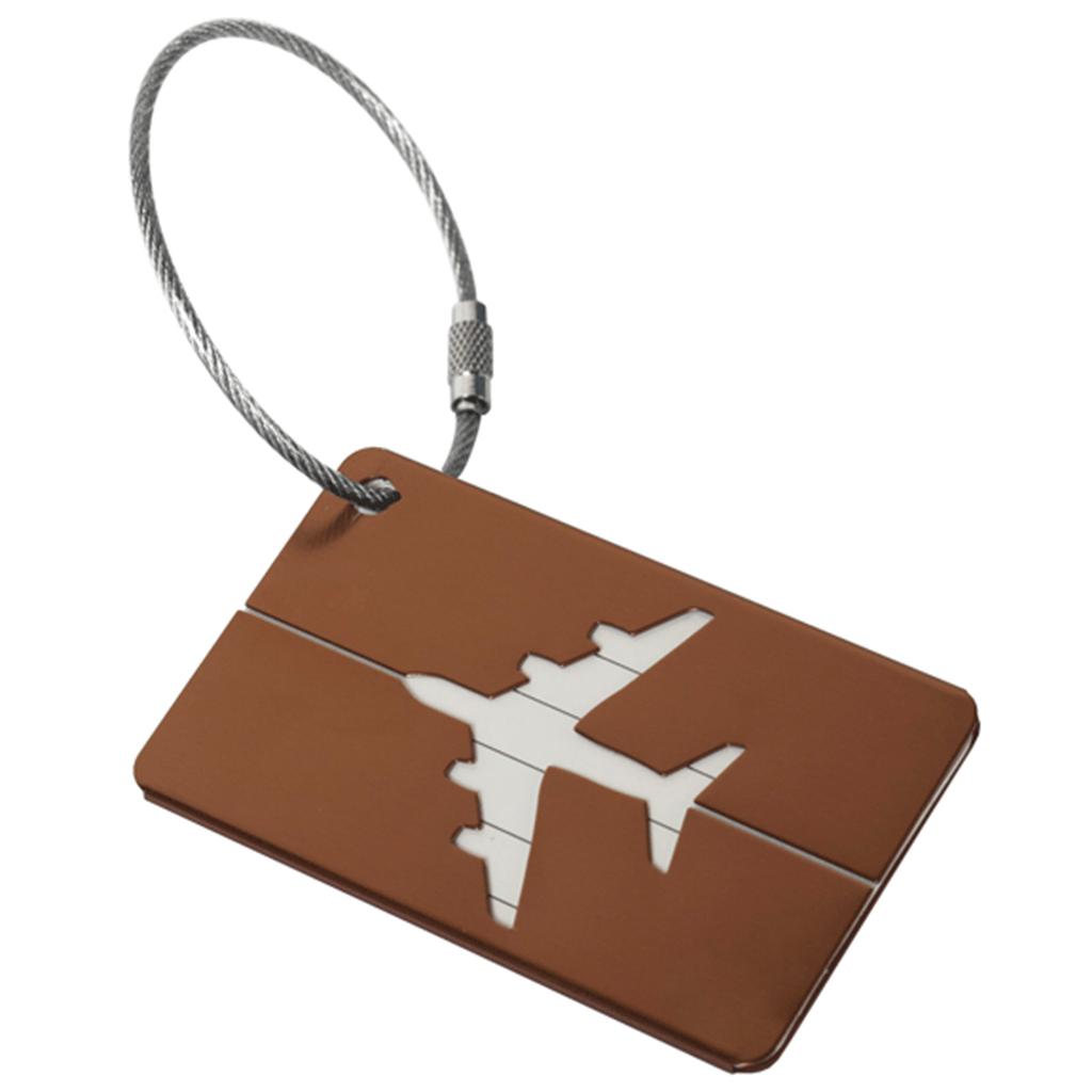 Suitcase Tags Luggage Tag Baggage Backpack Tags with Metal Loop Name ID Address Card Baggage Identifier Travel Accessory