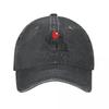 Vintage Horror Friends Baseball Cap Unisex Style Distressed Denim Headwear Horror Characters Outdoor Running Golf Hats Cap