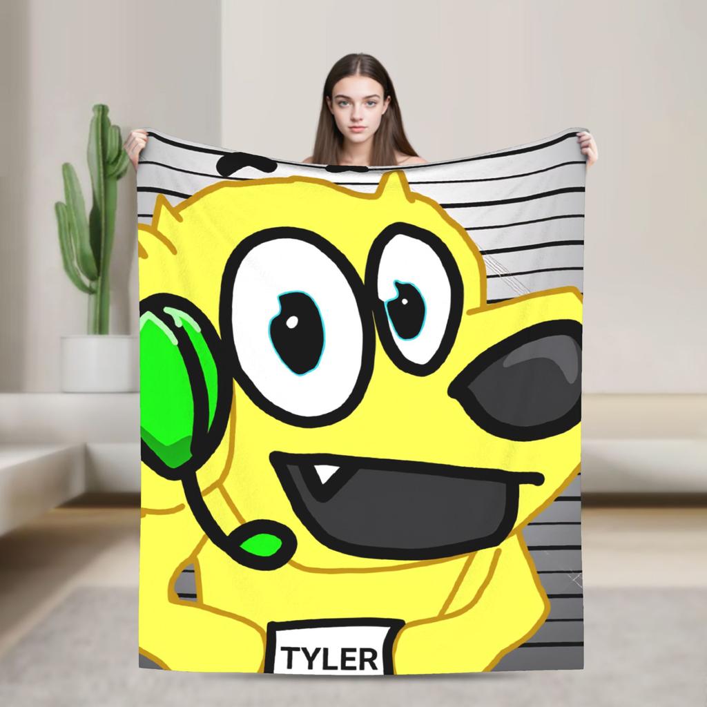 Теплый Мягкий Плед Tylers And Snowi Gaming Плед для Путешествий Плюшевый Плед Новинка для Домашнего Декора Фланелевое Покрывало Чехол для Дивана-кровати