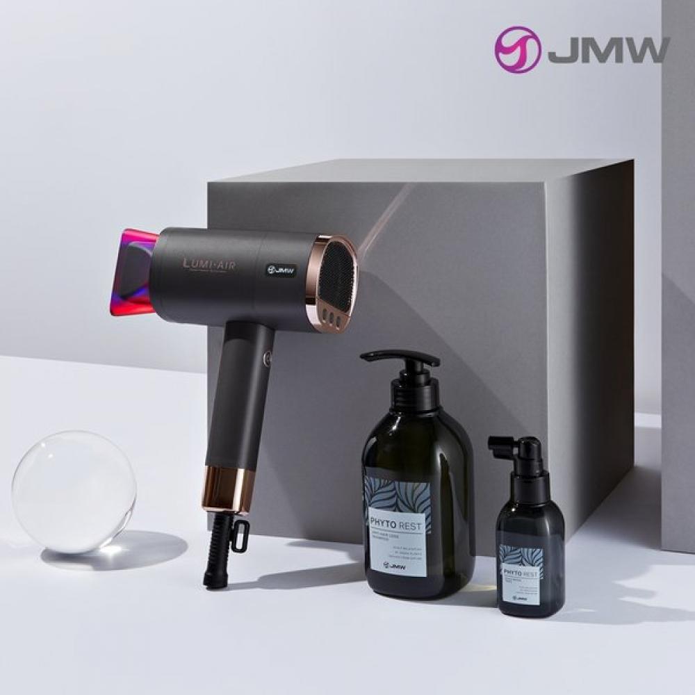 Jmw Professional Phyto Rest Shampoo Tonic Set + Lumiere Stl7001a  Charcoal Gray 