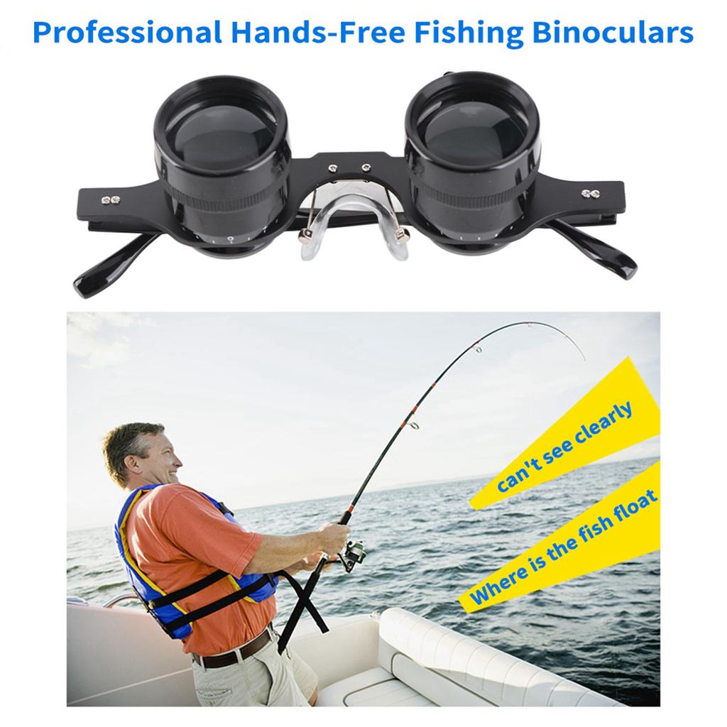 Fishing Binoculars Portable 10X HD Outdoor Fish Watching Telescope Glasses for Bird Watching Concerts