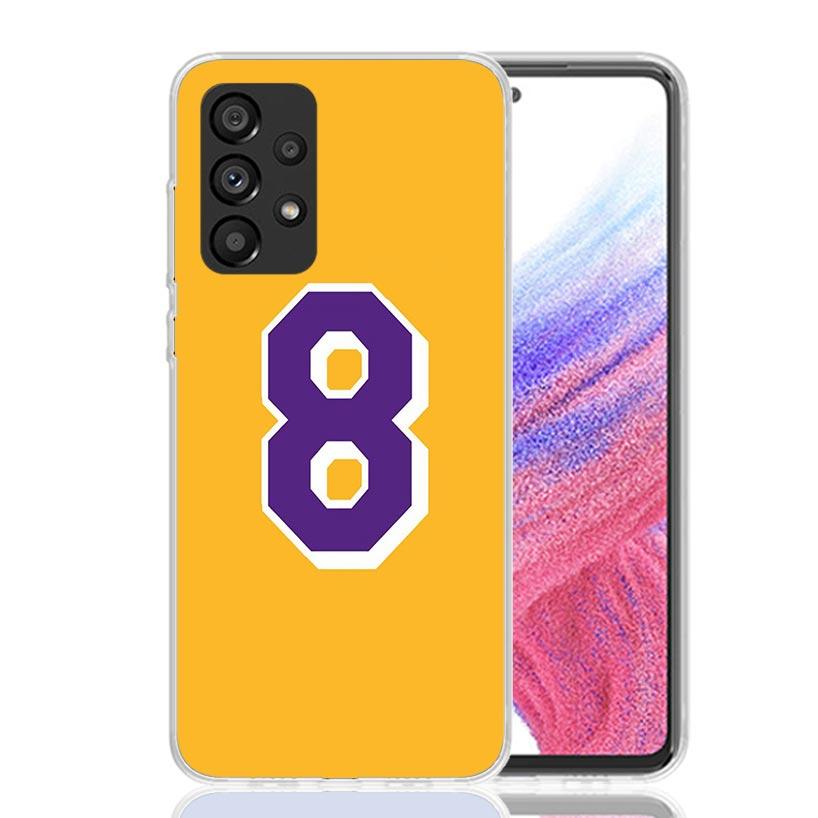 Чехол для телефона с номером 23 24 8 для Basketball для Samsung Galaxy A13 A14 A15 A16 A17 A53 A54 A55 A56 A33 A34 A35 A36 A23 A24 A25 A26 A05S