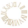 12pcs/set DIY Home Decorations Craft Pieces Clocks Clock Accessories Roman Numerals Wooden Wood Chip