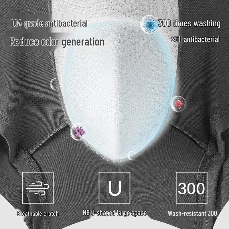 Youkeshu Мужские модальные трусы-боксеры, 3 шт.