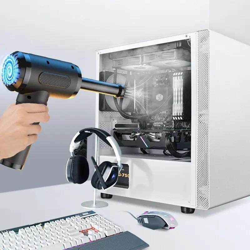 Портативный очиститель сжатого воздуха, зарядка через USB, компьютер, бытовой очиститель, автомобиль, высокая мощность, мощная очистка