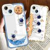 For iPhone 16 Pro Max 15 14 13 Pro Max Samsung S23 FE S24 Plus S24 Ultra A25 A34 A54 Soft Clear Phone Case Cartoon Space Astronaut Back Cover