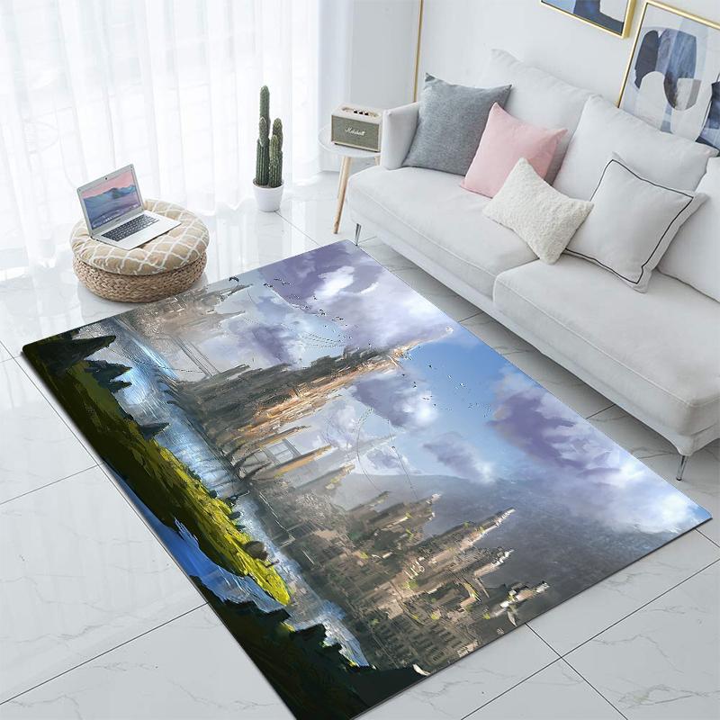 Virtually Fantasy World Carpet Kitchen MatEntrance Doormat Bedroom Floor Decoration Living Room Carpet Bathroom Anti-slip Rug