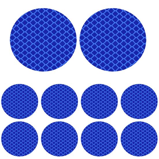 10 шт. Светоотражающие наклейки, устойчивые к выцветанию и царапинам, пластиковые, круглой формы, светоотражающая наклейка для велосипеда