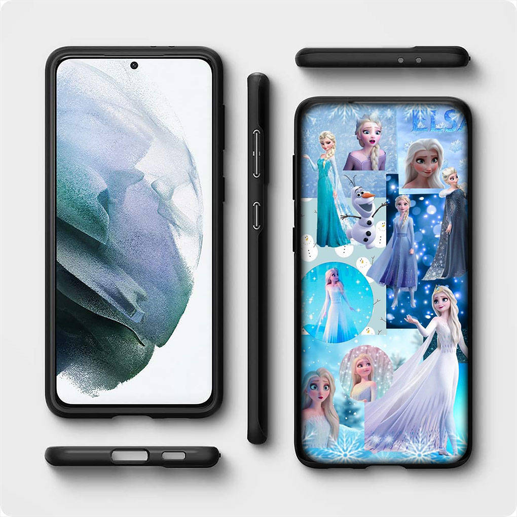Для iPhone 16 15 X XR Samsung Galaxy S24 S23 Plus Xiaomi Redmi Note 13 12 11 Pro Max 9 10 14 OPPO Huawei чехол принцесса Эльза Анна Frozen телефон чехол