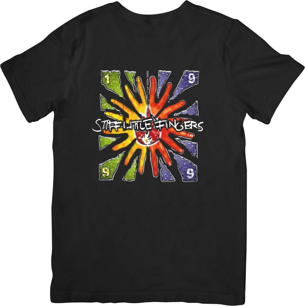 Stiff Little Fingers Vintage Retro Fit for Unisex women Quality Cotton TShirts