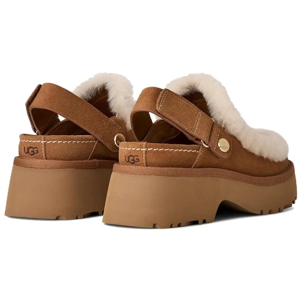 UGG Esmee Clog Удобная Модная Повседневная Обувь 5 см Женские клоги Коричневый 1173331-CHE